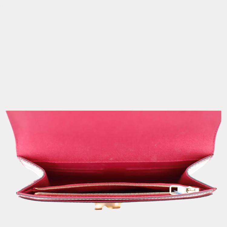 Pre Owned Louis Vuitton Patent Leather Louise MM Clutch