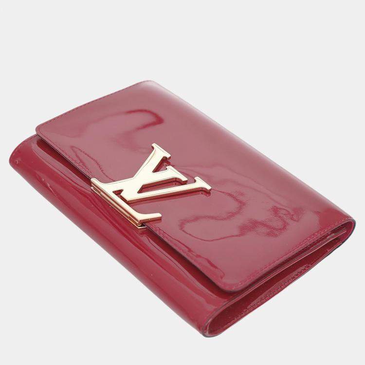 Pre Owned Louis Vuitton Patent Leather Louise MM Clutch