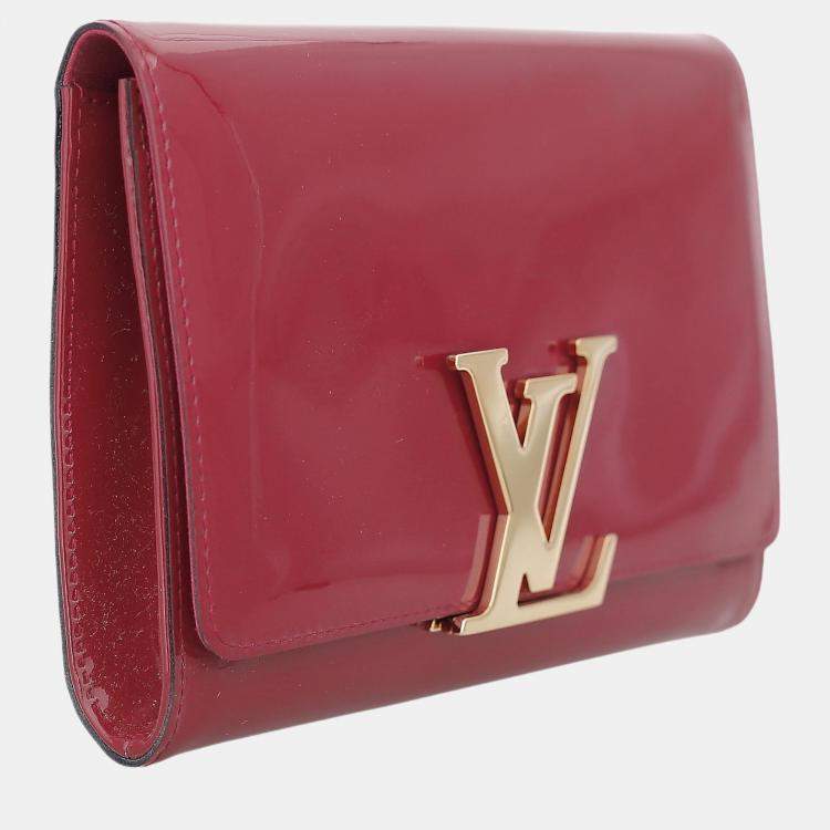 Pre Owned Louis Vuitton Patent Leather Louise MM Clutch