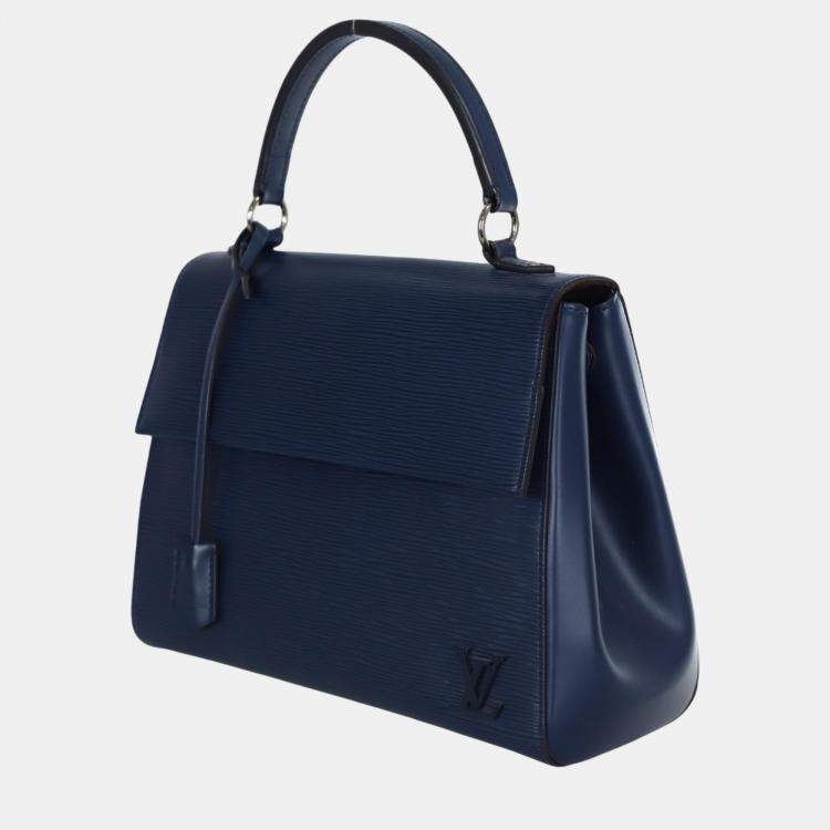Pre Owned Louis Vuitton Navy Blue Epi Cluny MM Shoulder Bag