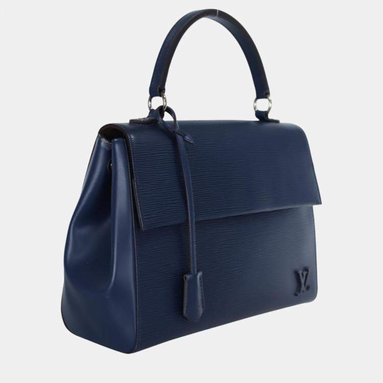 Pre Owned Louis Vuitton Navy Blue Epi Cluny MM Shoulder Bag