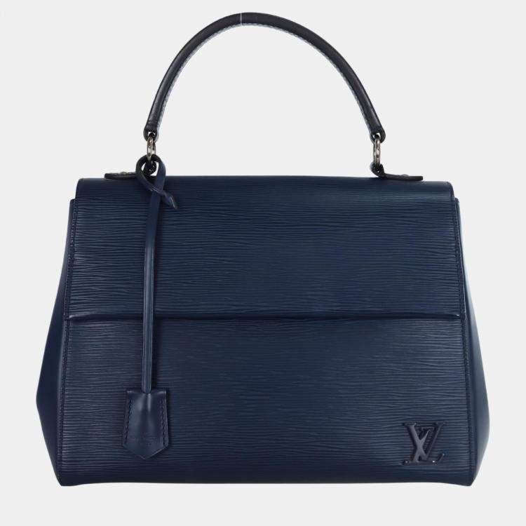 Pre Owned Louis Vuitton Navy Blue Epi Cluny MM Shoulder Bag