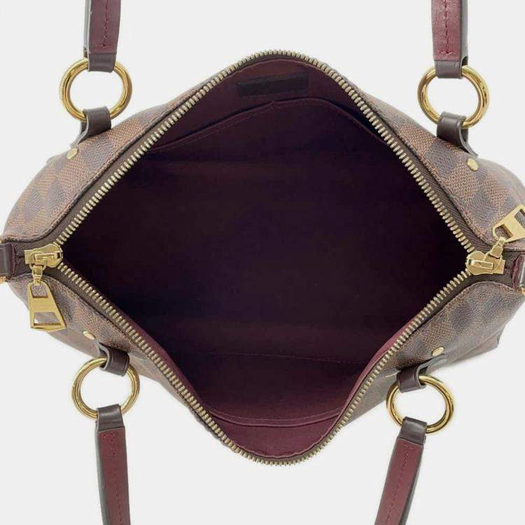 Pre Owned Louis Vuitton Lymington Bordeaux Damier Ebene Canvas