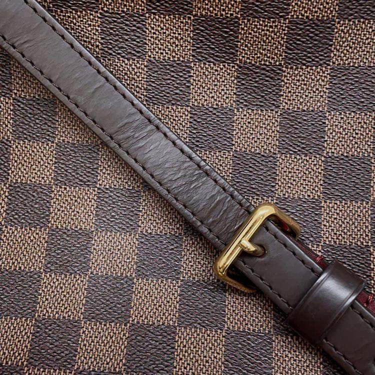 Pre Owned Louis Vuitton Lymington Bordeaux Damier Ebene Canvas