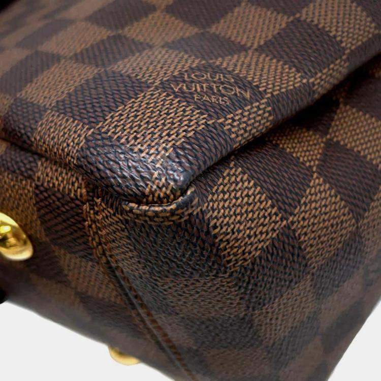 Pre Owned Louis Vuitton Lymington Bordeaux Damier Ebene Canvas