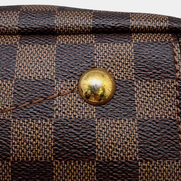 Pre Owned Louis Vuitton Lymington Bordeaux Damier Ebene Canvas