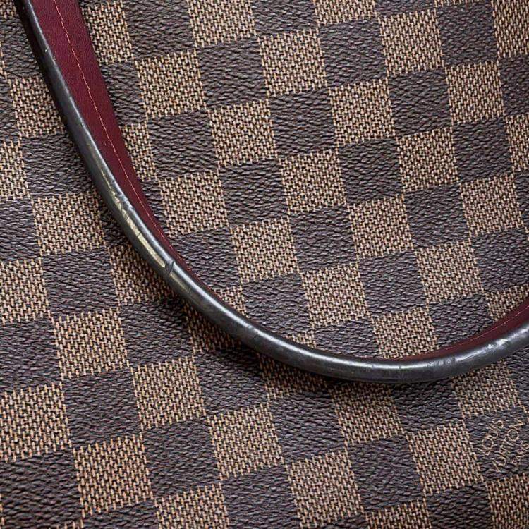 Pre Owned Louis Vuitton Lymington Bordeaux Damier Ebene Canvas