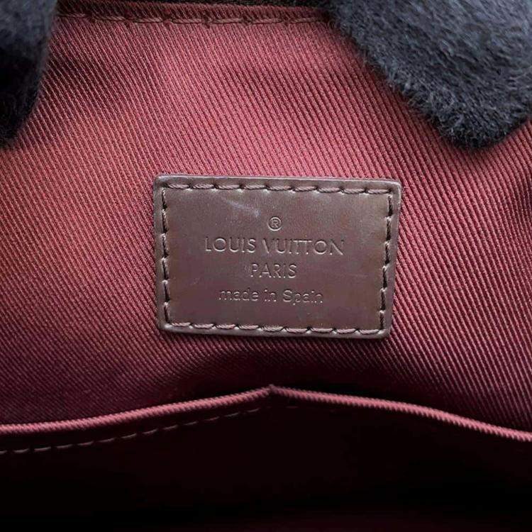 Pre Owned Louis Vuitton Lymington Bordeaux Damier Ebene Canvas