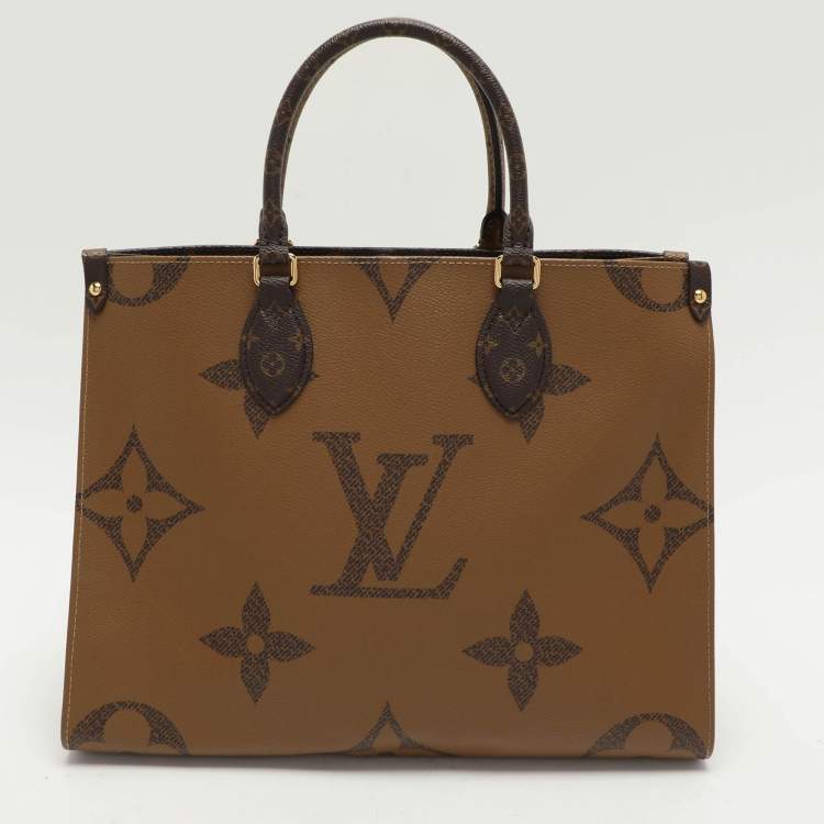 Pre Owned Louis Vuitton Reverse Monogram Canvas Giant Onthego MM Bag