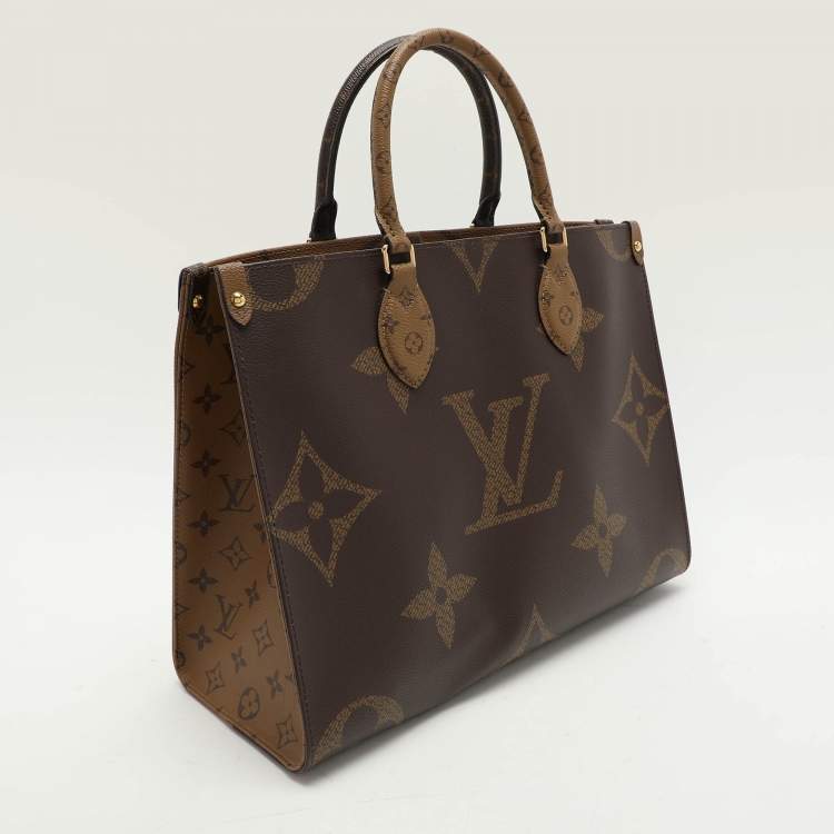 Pre Owned Louis Vuitton Reverse Monogram Canvas Giant Onthego MM Bag