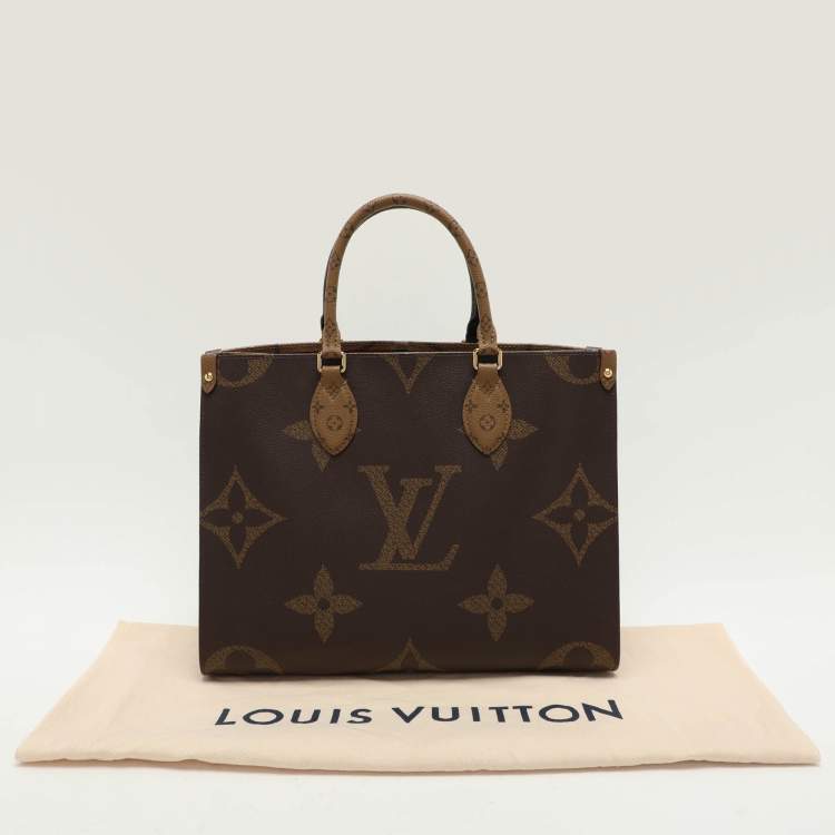 Pre Owned Louis Vuitton Reverse Monogram Canvas Giant Onthego MM Bag