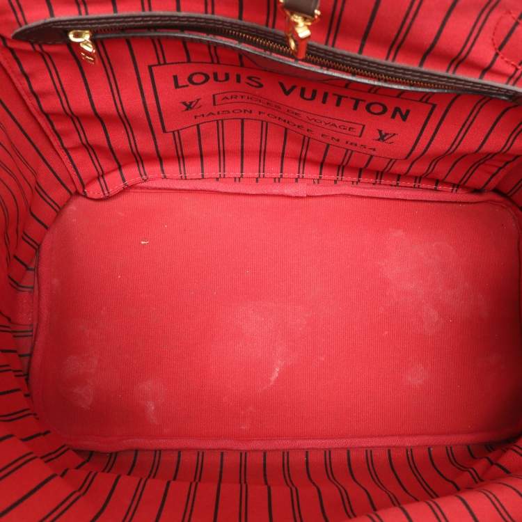 Pre Owned Louis Vuitton Damier Ebene Canvas Neverfull MM Bag