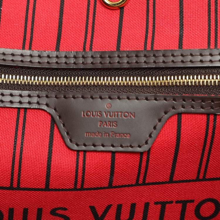 Pre Owned Louis Vuitton Damier Ebene Canvas Neverfull MM Bag
