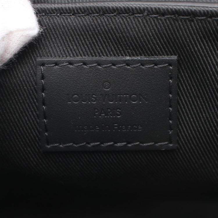 Pre Owned Louis Vuitton Pico S-Lock Leather Monogram Taurillon Black Handbag