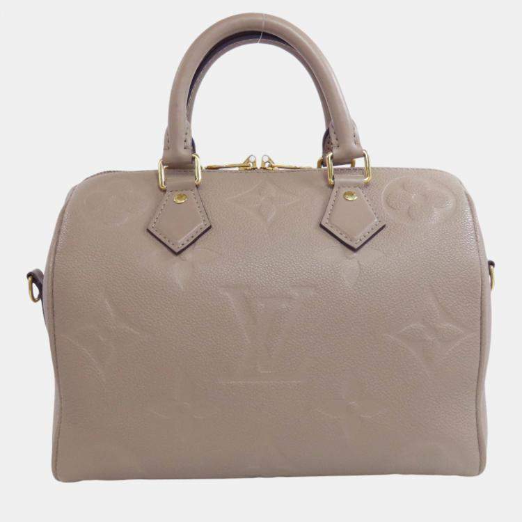 Pre Owned Louis Vuitton Speedy Bandouliere 25 Empreinte Handbag