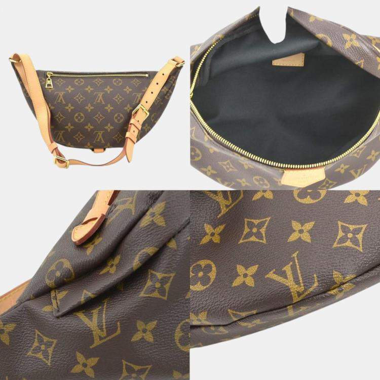 Pre Owned Louis Vuitton Body Monogram Bum Canvas Brown Waist Bag