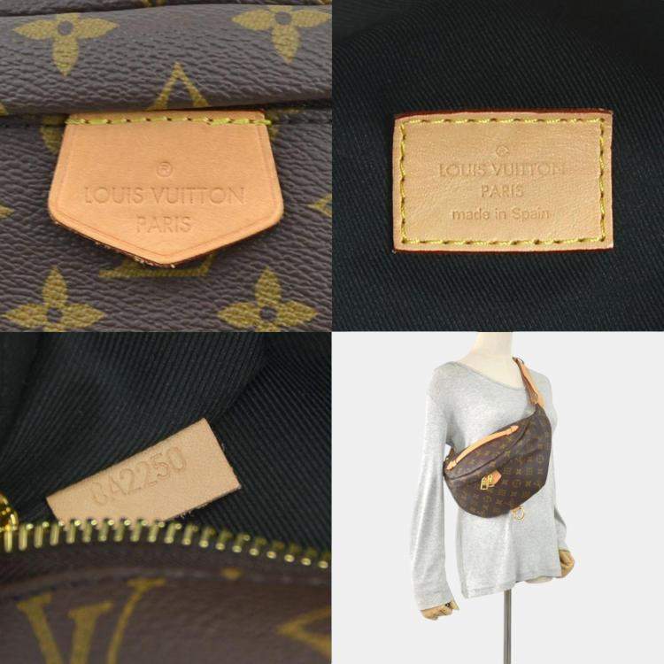 Pre Owned Louis Vuitton Body Monogram Bum Canvas Brown Waist Bag
