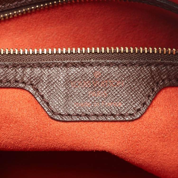 Pre Owned Louis Vuitton Damier Ebene Canvas Marais Bucket Bag