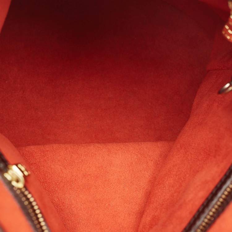 Pre Owned Louis Vuitton Damier Ebene Canvas Marais Bucket Bag