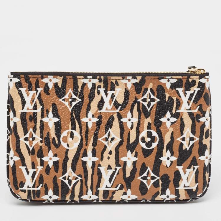 Pre Owned Louis Vuitton Multicolor Giant Monogram Canvas Jungle Double Zip Pochette