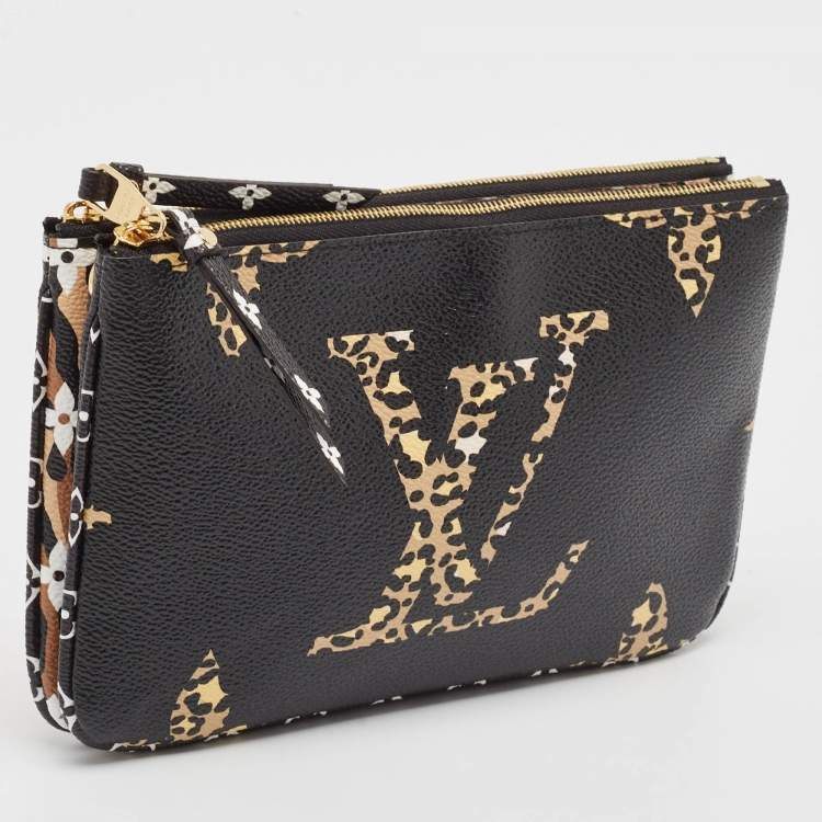 Pre Owned Louis Vuitton Multicolor Giant Monogram Canvas Jungle Double Zip Pochette