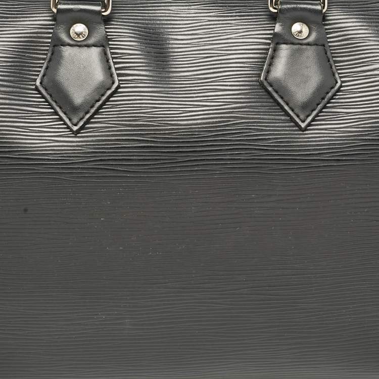 Pre Owned Louis Vuitton Black Epi Leather Speedy 25 Bag