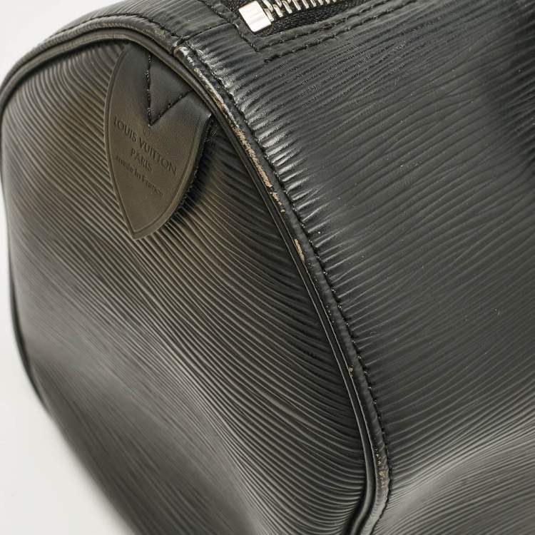 Pre Owned Louis Vuitton Black Epi Leather Speedy 25 Bag
