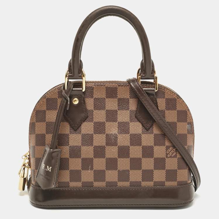 Pre Owned Louis Vuitton Damier Ebene Canvas Alma BB Bag