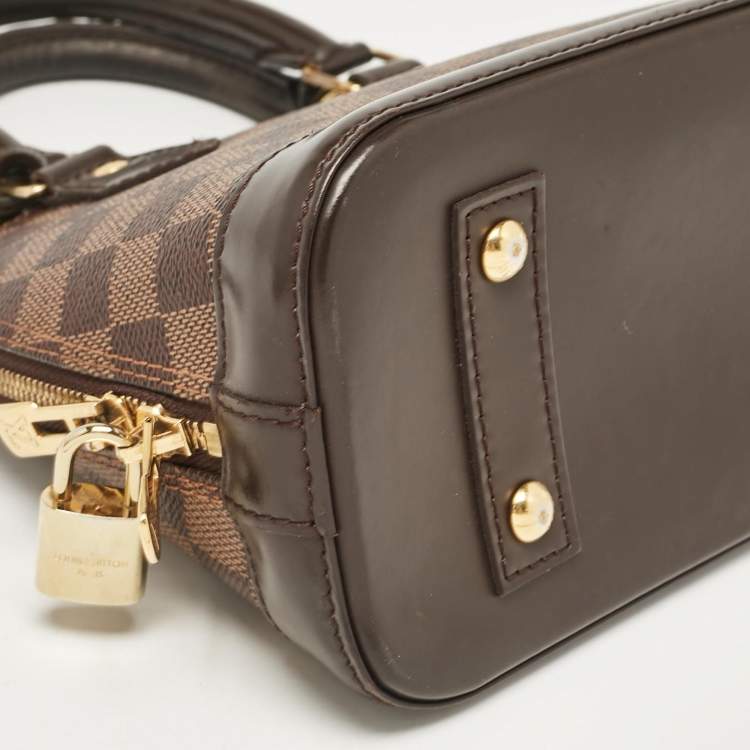 Pre Owned Louis Vuitton Damier Ebene Canvas Alma BB Bag