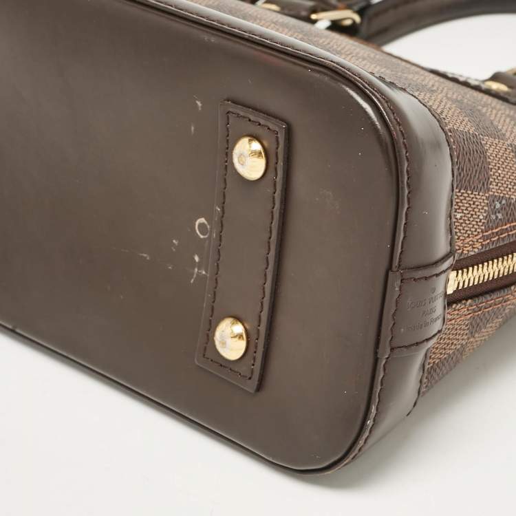 Pre Owned Louis Vuitton Damier Ebene Canvas Alma BB Bag