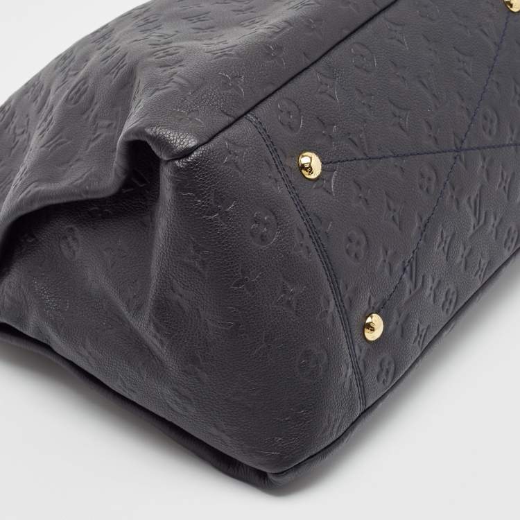 Pre Owned Louis Vuitton Bleu Infini Monogram Empreinte Leather Artsy MM Bag