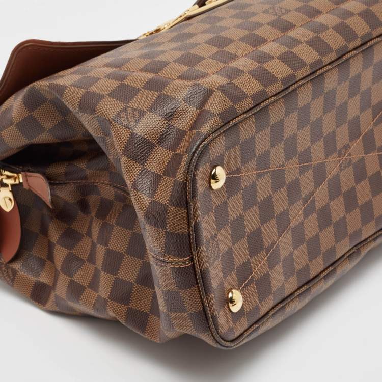 Pre Owned Louis Vuitton Damier Ebene Canvas Ascot Bag