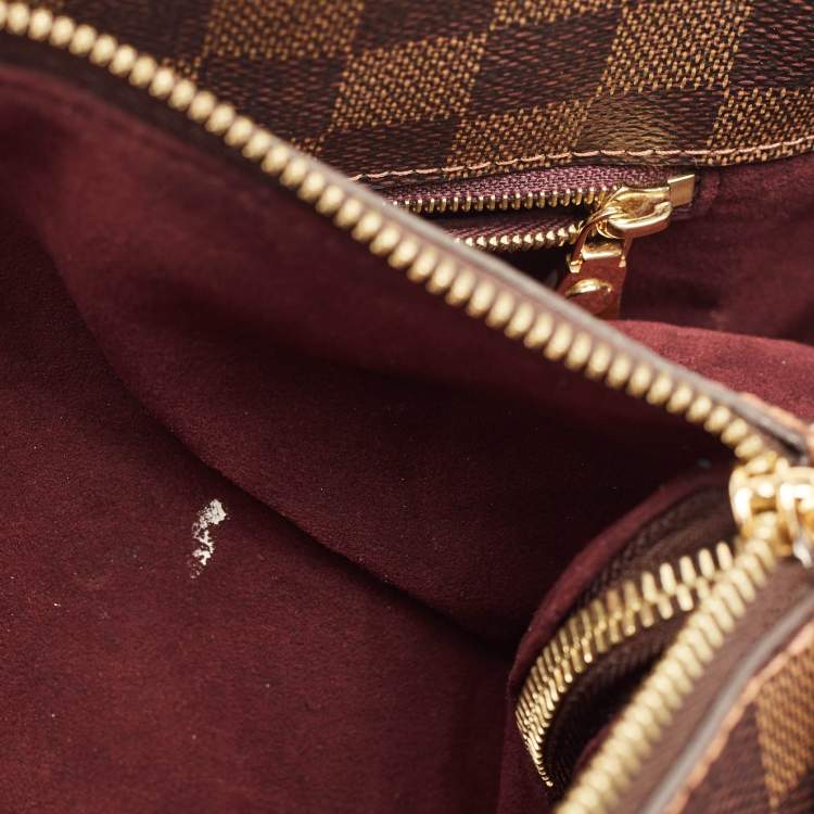 Pre Owned Louis Vuitton Damier Ebene Canvas Ascot Bag