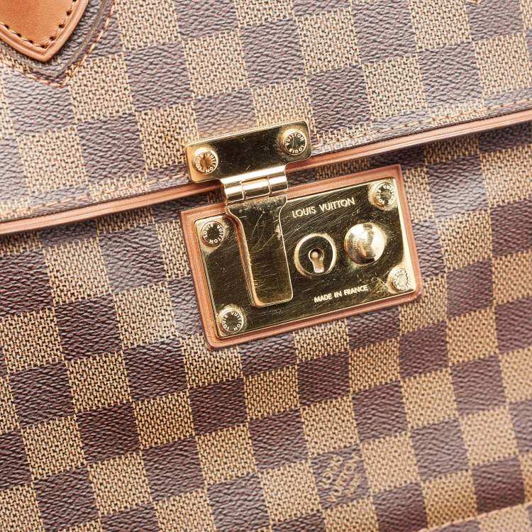 Pre Owned Louis Vuitton Damier Ebene Canvas Ascot Bag