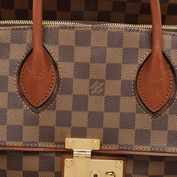 Pre Owned Louis Vuitton Damier Ebene Canvas Ascot Bag