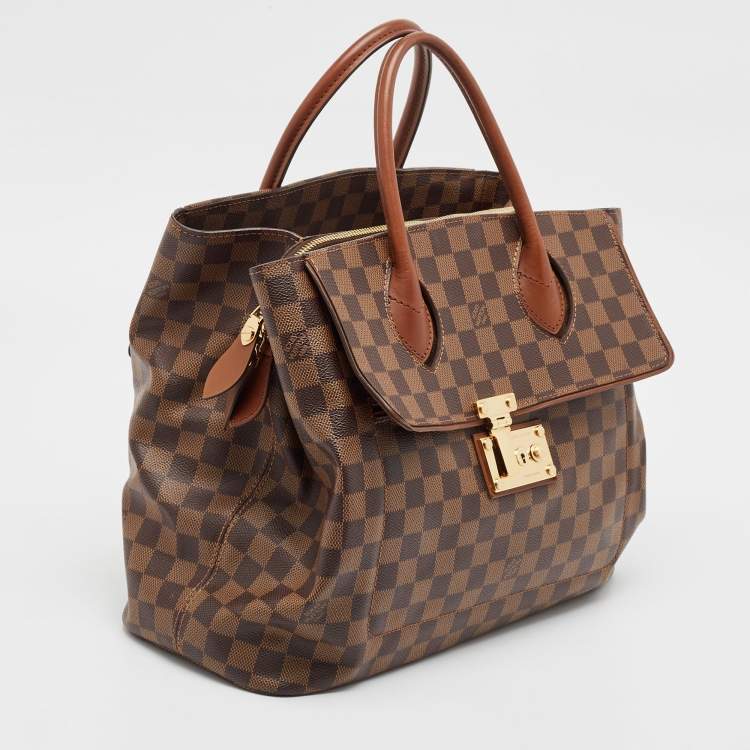 Pre Owned Louis Vuitton Damier Ebene Canvas Ascot Bag