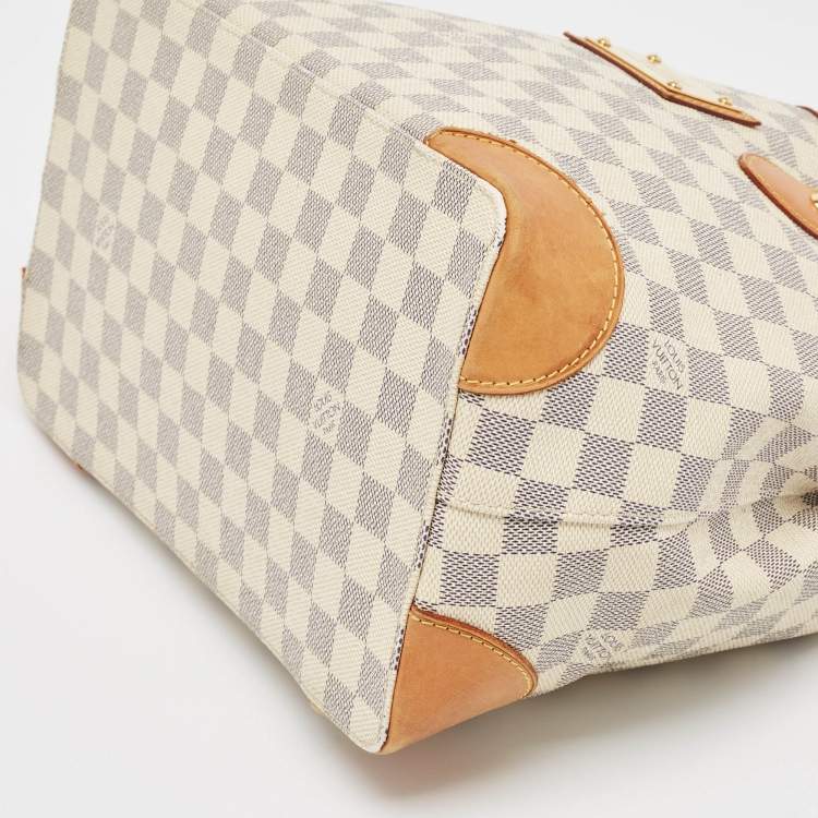 Pre Owned Louis Vuitton Damier Azur Canvas Hampstead PM Bag
