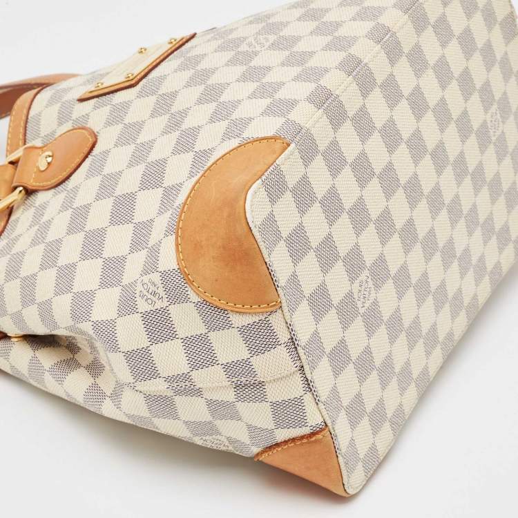 Pre Owned Louis Vuitton Damier Azur Canvas Hampstead PM Bag