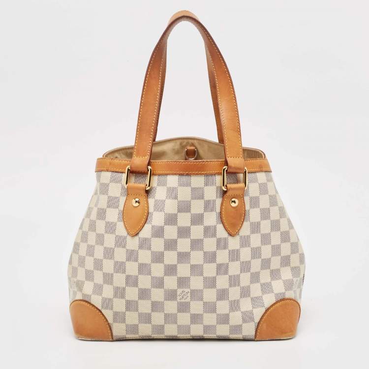 Pre Owned Louis Vuitton Damier Azur Canvas Hampstead PM Bag