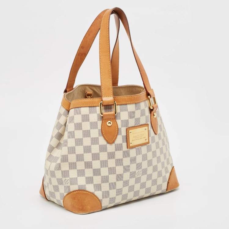 Pre Owned Louis Vuitton Damier Azur Canvas Hampstead PM Bag