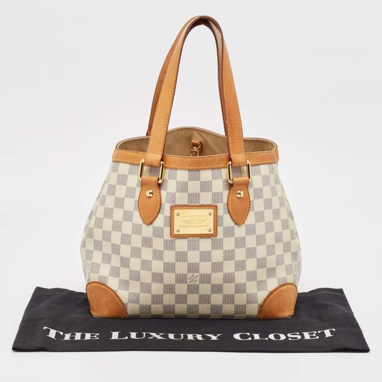 Pre Owned Louis Vuitton Damier Azur Canvas Hampstead PM Bag