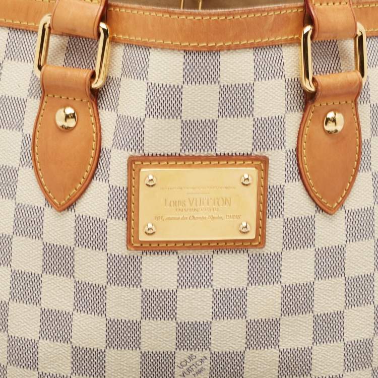 Pre Owned Louis Vuitton Damier Azur Canvas Hampstead PM Bag