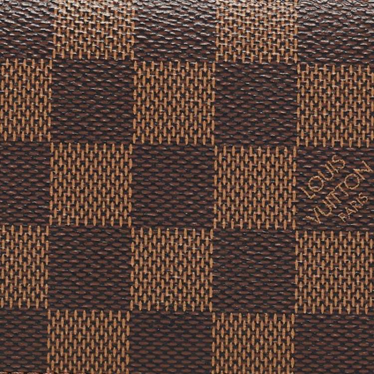 Pre Owned Louis Vuitton Damier Ebene Canvas Porte-Monnaie Tresor Wallet