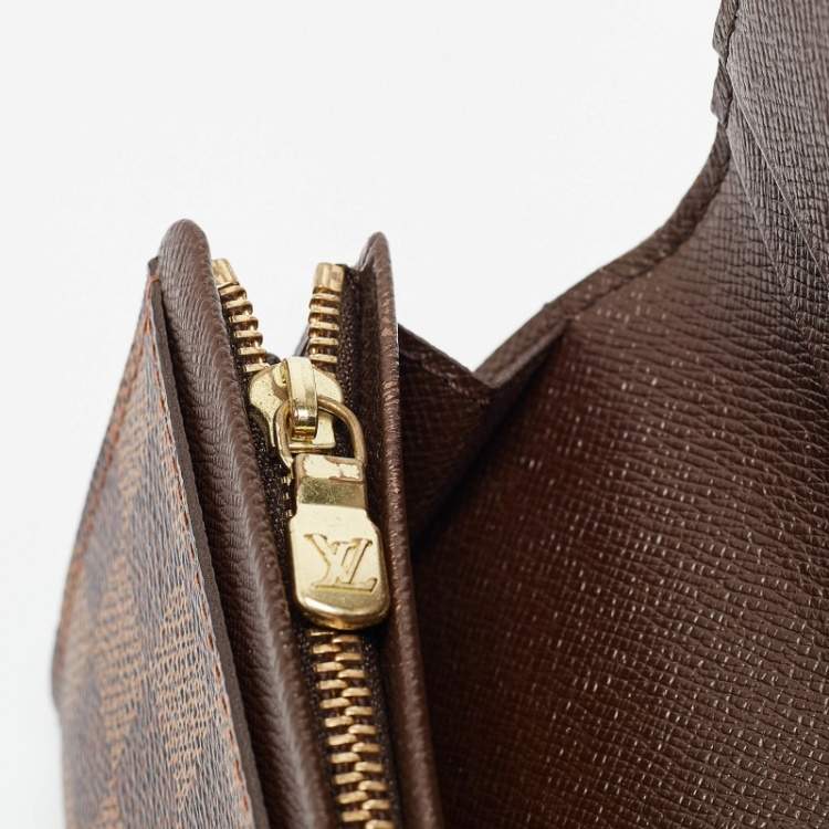 Pre Owned Louis Vuitton Damier Ebene Canvas Porte-Monnaie Tresor Wallet