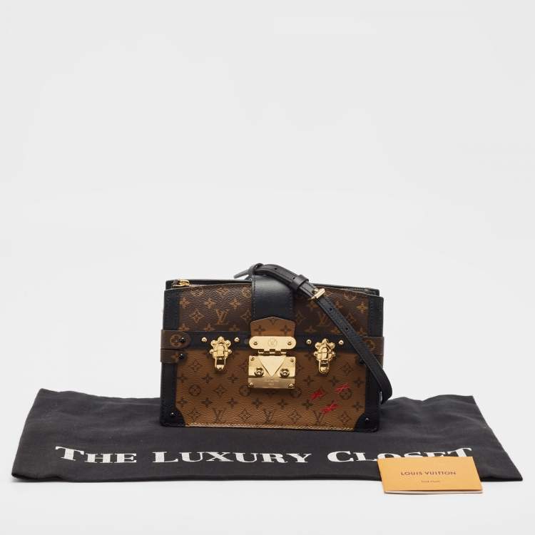 Pre Owned Louis Vuitton Reverse Monogram Canvas Trunk Clutch Bag