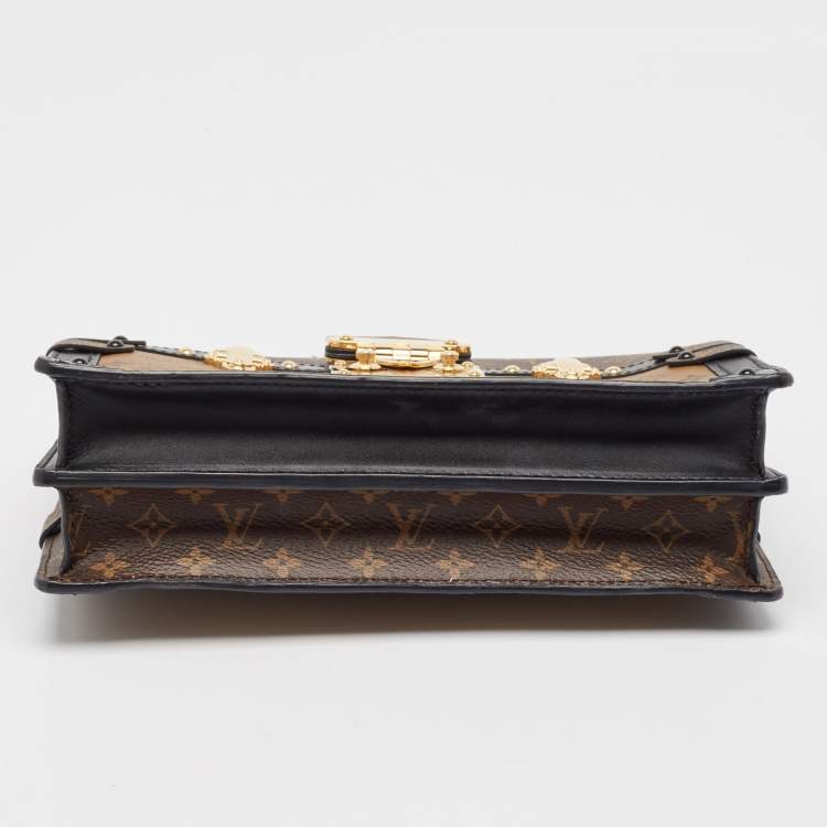Pre Owned Louis Vuitton Reverse Monogram Canvas Trunk Clutch Bag