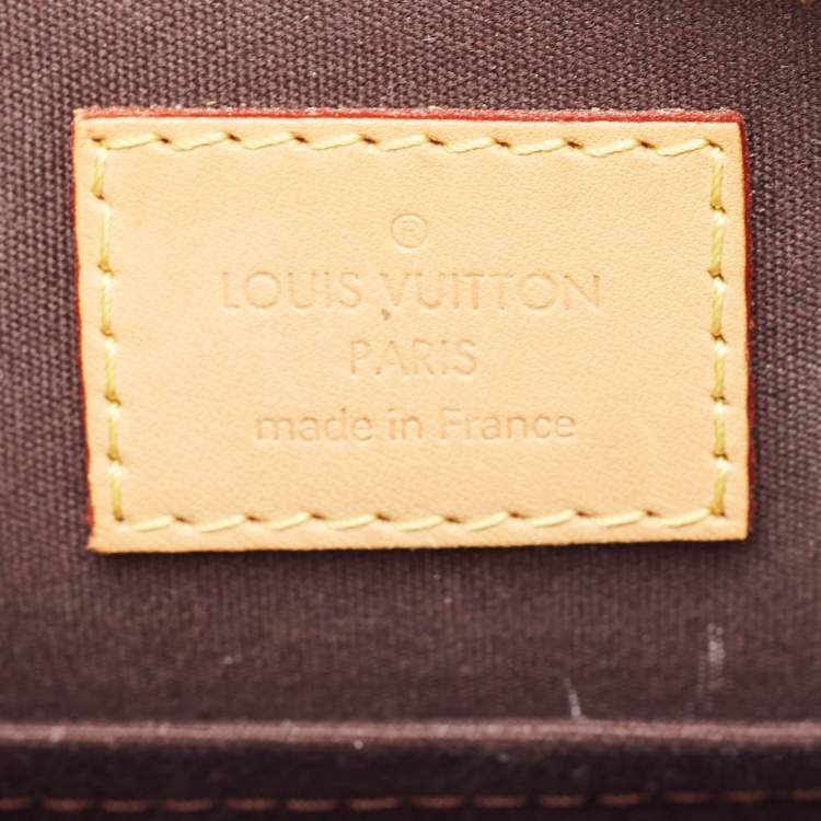 Pre Owned Louis Vuitton Amarante Monogram Vernis Alma BB Bag