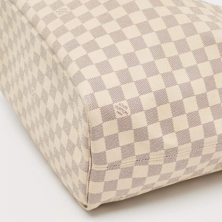Pre Owned Louis Vuitton Damier Azur Canvas Neverfull MM Bag