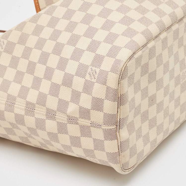Pre Owned Louis Vuitton Damier Azur Canvas Neverfull MM Bag