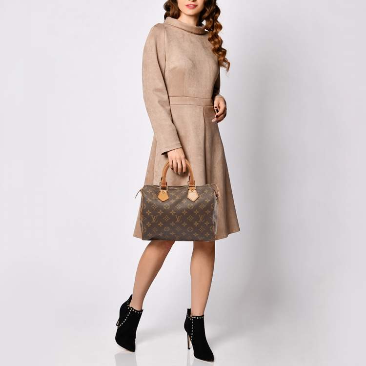 Pre Owned Louis Vuitton Monogram Canvas Speedy 25 Bag